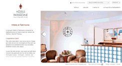 Desktop Screenshot of hotels-et-patrimoine.ch